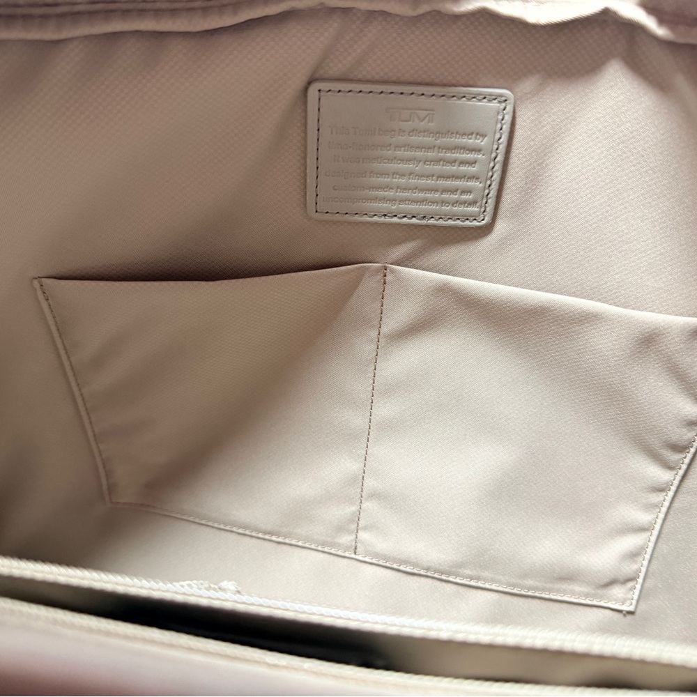 Tumi Larkin Erin Brief in Navy and Gray - Picture 8 of 11
